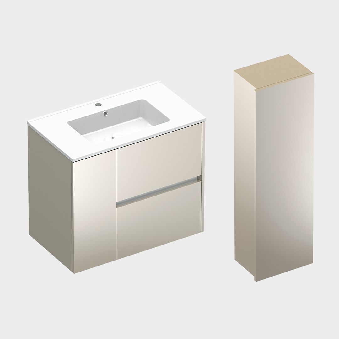mueble de baño mestral acabado arena gloss
