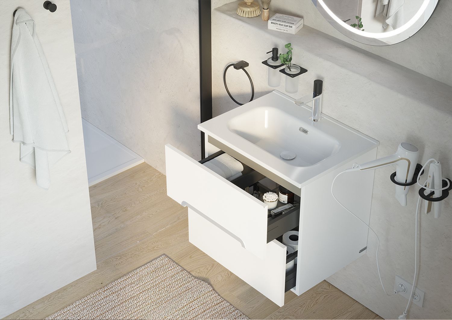 Muebles, espejos y accesorios de baño